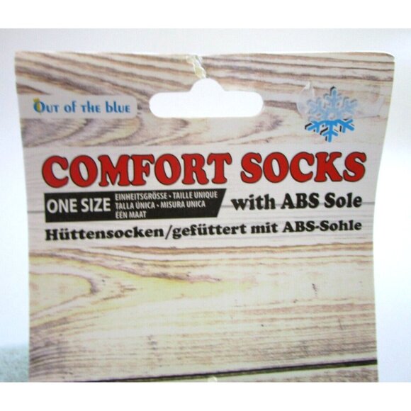 Comfort Socks with Non Slip ABS Soles - Ladies OS - Light Green Very Soft - NWT - Picture 6 of 10